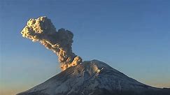 Multiple volcanic eruptions near Mexico City caught on camera