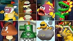 New Super Mario Bros. DS - All Bosses (No Damage)