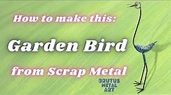 Spring is coming! Time to make a metal art Bird Garden Sculpture!