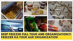 Deep Freezer FULL TOUR and ORGANIZATION!!! Freezer ka tour aur organization for Ramadan PREP PART 2!