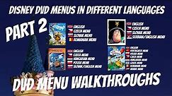 Disney DVD menus in different languages Part 2