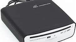 ASVEGEN USB External CD Drive VCD DVD MP4 Player for Car Android, Black & Silver
