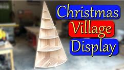 DIY Christmas Tree Village Display Stand