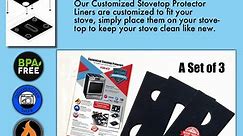 GE Stove Protector Liners - Stove Top Protector for GE Gas ranges - Cu