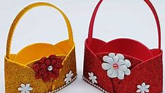 No Zipper - Ladies handbag making at home - How To Make Paper Handbag/Origami Gift Bags/school hacks