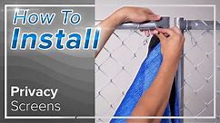 How To Install Privacy Fence Screen on Chain Link Fence