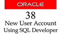 SQL tutorial 38: How to create user using SQL Developer in Oracle database