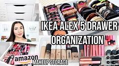 IKEA ALEX 5 DRAWER ORGANIZATION | Amazon Makeup Storage + My Favorite Organizers | Jackie Ann