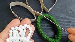 Gorgeous CROCHET stitch with toilet paper roll