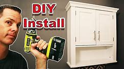 How to Hang A Cabinet - Do It Yourself Cabinet Install