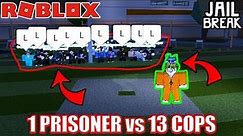 ULTIMATE ESCAPE Challenge (1 PRISONER vs 13 COPS) | Roblox Jailbreak