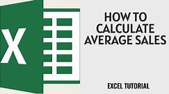 How to Calculate Average Sales Using AVERAGE, IF, INDEX, and MATCH functions in Excel