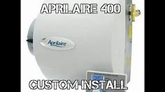 Aprilaire model 400 humidifier installation. #HVAC