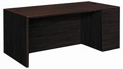 HON 10787RNN 10700 Series 72" x 36" x 29 1/2" Mahogany Full Right Single Pedestal Desk