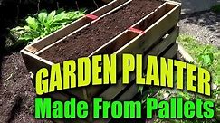 Simple Garden Planter Made From Pallets