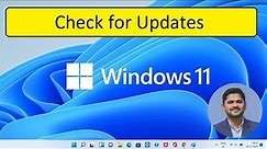 How to check for updates on Windows 11