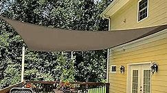 TANG Sunshades Depot Brown 3' x 4' Sun Shade Sail Rectangle Canopy Shade Cover UV Block for Backyard Pergola Porch Deck Garden Patio Outdoor Activities