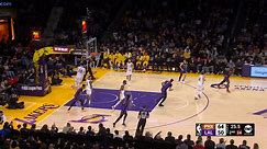LeBron James shows off some fancy passing