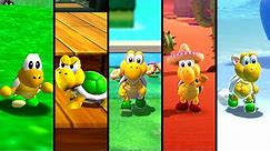 Evolution of Koopa Troopa in 3D Super Mario (1996-2022)