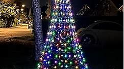 LED Christmas Tree with Pole - 10ft - 280 LED - Multicolor