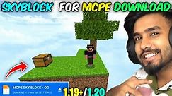 How to Download SKYBLOCK For Minecraft P.E.! (1.20 Update)