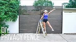 DIY Privacy Fence | Home With Stefani