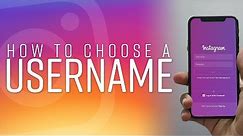 HOW TO CHOOSE A GREAT USERNAME // Instagram Tutorial