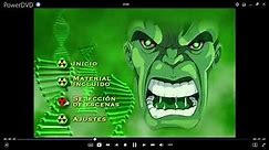 El Increíble Hulk DVD Menu 2003 en inglés, español y portugués