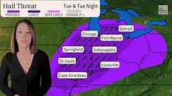 Hail, Wind Tornado Threat For Midwest, Ohio Valley
