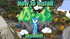 How To Install Skyclient For Minecraft
