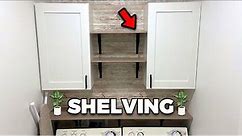 Effective Laundry Room Organization - How to Install Shelving