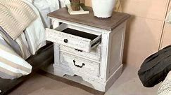 Realyn Two Tone 3 Drawer Nightstand from Signature Design by Ashley