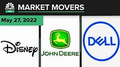 Disney, Deere, and Dell and are some of today's stocks: Pro Market Movers May 27