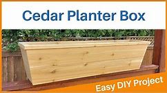 Build Your Own Cedar Herb Planter Box [Easy to Build]
