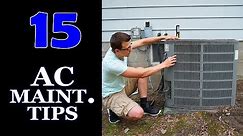 15 Air Conditioner Maintenance Tips