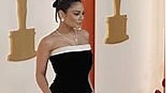 Vanessa Hudgens walks the red carpet at the 2023 Academy Awards