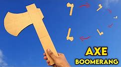 how to make cardboard AXE Boomerang , How to make boomerang , returnable toy , how to make toy