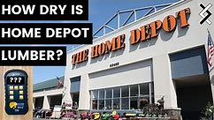 How Dry is Home Depot Lumber? Testing Box Store Kiln Dried Lumber