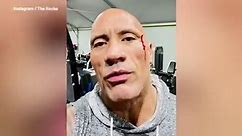 The Rock damages himself with 50lb chains during workout
