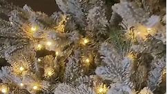 Viral homedepot Christmas tree 🎅🏼🎄❄️☃️ #homedepot #christmas #christmasdecorations#christmastree #tree #flockedchristmastree #viral #trending | BrittanyGrimm