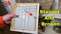 QUICK and EASY Bathroom Exhaust Fan Cover Replacement