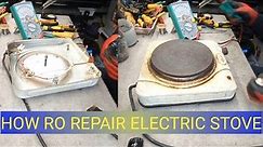 How to repair electric stove| electric hot plate repair| Electric stove repair| Burner not working|