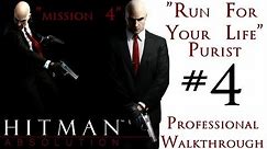 Hitman Absolution - Professional Walkthrough - Purist - Part 1 - Mission 4 - Run For Your Life