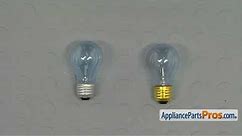 How To: LG/Kenmore Light Bulb 6912JK2002E