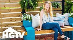 DIY Budget-Friendly Cinderblock Bench | HGTV Happy | HGTV