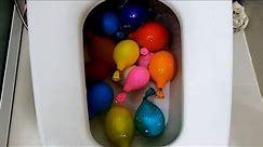 Will it Flush? Colorful Ballons filled with Water