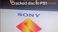 Cracked disc in PS1 #shorts