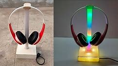 Making RGB Headphone Stand |Homemade Headphone Stand