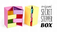 Origami Secret Stepper Box Tutorial - DIY - Paper Kawaii