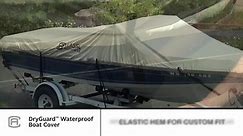 Classic Accessories DryGuard Waterproof 14 ft. to 16 ft. Fishing Boat Cover 20-083-082401-00